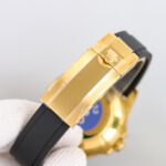 Rolex Yacht Master 42mm Black Dial 904L Steel Yellow Gold Case Oysterflex Rubber Strap 1:1 Best Edition 2836/3235 Movement - Image 6