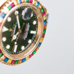 Rolex Yacht Master 40mm Black Dial Diamonds Bezel 904L Steel Rose Gold Case Oysterflex Rubber Strap 1:1 Best Edition 2836/3235 Movement - Image 3