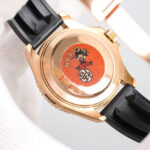 Rolex Yacht Master 40mm Black Dial Diamonds Bezel 904L Steel Rose Gold Case Oysterflex Rubber Strap 1:1 Best Edition 2836/3235 Movement - Image 7