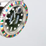 Rolex Yacht Master 40mm Black Dial Diamonds Bezel 904L Steel Case Oysterflex Rubber Strap 1:1 Best Edition 2836/3235 Movement - Image 4