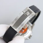 Rolex Yacht Master 40mm Black Dial Diamonds Bezel 904L Steel Case Oysterflex Rubber Strap 1:1 Best Edition 2836/3235 Movement - Image 9