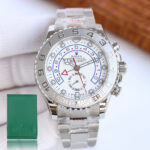 Rolex Yacht Master II 44mm White Dial 904L Steel 1:1 Best Edition 7750 Movement