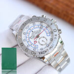 Rolex Yacht Master II 44mm White Dial 904L Steel 1:1 Best Edition 7750 Movement - Image 2