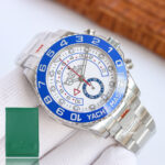 Rolex Yacht Master II 44mm White Dial Blue Ceramic Bezel 904L Steel 1:1 Best Edition 7750 Movement - Image 2