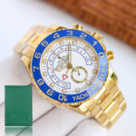 Rolex Yacht Master II 44mm White Dial Blue Ceramic Bezel 904L Steel Full Yellow Gold 1:1 Best Edition 7750 Movement - Image 2