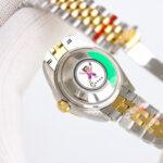 Rolex Lady Datejust 28mm Green Roman Dial Diamond Bezel Jubilee Bracelet 904L Steel&Yellow Gold 2761 Movement - Image 5