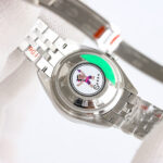 Rolex Lady Datejust 28mm Pink Roman Dial Domed Bezel Jubilee Bracelet 904L Steel 2761 Movement - Image 5