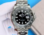 Rolex  “Bruce Wayne” Gmt Master II 126710 Black Dial Black & Gray Ceramic Bezel Jubilee Bracelet 904l Steel 3285 Movement