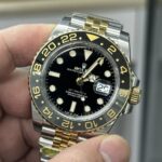 Rolex  “Bruce Wayne” Gmt Master II 126710 Black Dial Black&Grey Ceramic Bezel Yellow Gold Jubilee Bracelet 904l Steel 3285 Movement - Image 3