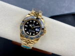 Rolex  “Bruce Wayne” Gmt Master II 126710 Black Dial Black&Grey Ceramic Bezel Yellow Gold Jubilee Bracelet 904l Steel 3285 Movement - Image 4