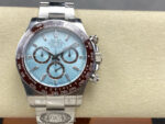 Rolex Daytona 126506 Ice Blue Dial With Diamonds Brown Ceramic Bezel Transparent Back 904L Steel Bracelet 4131 Movement - Image 2