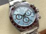 Rolex Daytona 126506 Ice Blue Dial With Diamonds Brown Ceramic Bezel Transparent Back 904L Steel Bracelet 4131 Movement - Image 3