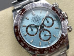 Rolex Daytona 126506 Ice Blue Dial Brown Ceramic Bezel Transparent Back 904L Steel Bracelet 4131 Movement - Image 3