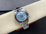 Rolex Daytona 126506 Ice Blue Dial Brown Ceramic Bezel Transparent Back 904L Steel Bracelet 4131 Movement - Image 5