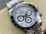 Rolex Daytona 126500 White Dial Black Ceramic Bezel 904L Steel Bracelet 4131 Movement - Image 3