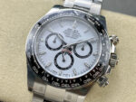 Rolex Daytona 126500 White Dial Black Ceramic Bezel 904L Steel Bracelet 4131 Movement - Image 4