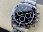 Rolex Daytona 126500 Black Dial Black Ceramic Bezel 904L Steel Bracelet 4131 Movement - Image 4