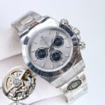 Rolex Daytona 126509 Silver&Black Dial Steel Bezel 904L Steel Bracelet 4131 Movement