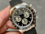Rolex Daytona 126519 Black&Silver Dial Black Ceramic Bezel Oysterflex Rubber Strap 4131 Movement - Image 3