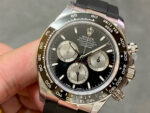 Rolex Daytona 126519 Black&Silver Dial Black Ceramic Bezel Oysterflex Rubber Strap 4131 Movement - Image 4