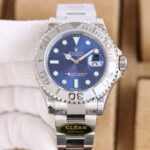 Rolex Yacht Master 40mm Blue Dial 904L Steel 1:1 Best Edition Oyster Bracelet 2836/3235 Movement