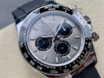Rolex Daytona 126519 Silver&Black Dial Black Ceramic Bezel Oysterflex Rubber Strap 4131 Movement - Image 3