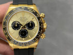 Rolex Daytona 126518 Yellow Gold&Black Dial Black Ceramic Bezel Oysterflex Rubber Strap 4131 Movement - Image 2