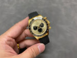 Rolex Daytona 126518 Yellow Gold&Black Dial Black Ceramic Bezel Oysterflex Rubber Strap 4131 Movement - Image 5
