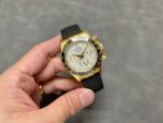 Rolex Daytona 126518 White&Gold&White Dial Black Ceramic Bezel Oysterflex Rubber Strap 4131 Movement - Image 5