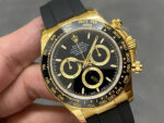Rolex Daytona 126518 Black&Gold&Black Dial Black Ceramic Bezel Oysterflex Rubber Strap 4131 Movement - Image 3