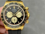 Rolex Daytona 126518 Black&Gold Dial Black Ceramic Bezel Oysterflex Rubber Strap 4131 Movement - Image 2