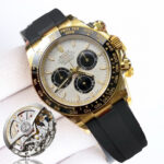 Rolex Daytona 126518 Meteorite Dial Black Ceramic Bezel Oysterflex Rubber Strap 4131 Movement
