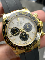 Rolex Daytona 126518 Meteorite Dial Black Ceramic Bezel Oysterflex Rubber Strap 4131 Movement - Image 3