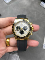 Rolex Daytona 126518 Meteorite Dial Black Ceramic Bezel Oysterflex Rubber Strap 4131 Movement - Image 5