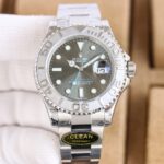 Rolex Yacht Master 40mm Grey Dial 904L Steel 1:1 Best Edition Oyster Bracelet 2836/3235 Movement