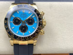 Rolex Daytona 126518 Tiffany Blue Dial Black Ceramic Bezel Oysterflex Rubber Strap 4131 Movement - Image 2