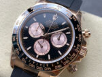 Rolex Daytona 126515 Black&Sundust Dial Black Ceramic Bezel Rose Gold Case Oysterflex Rubber Strap 4131 Movement - Image 4