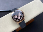 Rolex Daytona 126515 Black&Sundust Dial With Diamonds Black Ceramic Bezel Rose Gold Case Oysterflex Rubber Strap 4131 Movement - Image 5