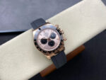 Rolex Daytona 126515 Sundust&Black Dial Black Ceramic Bezel Rose Gold Case Oysterflex Rubber Strap 4131 Movement - Image 5