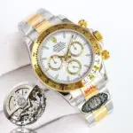 Rolex Daytona 126503 White Dial Yellow Gold Bezel 904L Steel&Gold Bracelet 4131 Movement