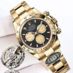 Rolex Daytona 126508 Black&Gold Dial Yellow Gold Bezel Yellow Gold Bracelet 4131 Movement