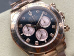 Rolex Daytona 126505 Black&Sundust Dial With Diamonds Rose Gold Bezel Rose Gold Bracelet 4131 Movement - Image 3