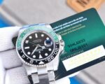Rolex GMT Master Black Dial Green&Black Ceramic Bezel “Sprite” 904L Oyster Bracelet 3186/3285 Movement 40mm - Image 5