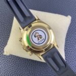 Rolex Daytona Chronograph White&Black Arabic Dial Yellow Gold Ceramic Bezel&Case Black Rubber Strap 7750/4130 Movement - Image 7