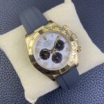 Rolex Daytona Chronograph White&Black Arabic Dial Yellow Gold Ceramic Bezel&Case Black Rubber Strap 7750/4130 Movement - Image 3