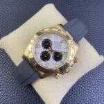 Rolex Daytona Chronograph White&Black Arabic Dial Yellow Gold Ceramic Bezel&Case Black Rubber Strap 7750/4130 Movement - Image 2