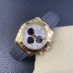 Rolex Daytona Chronograph White&Black Arabic Dial Yellow Gold Ceramic Bezel&Case Black Rubber Strap 7750/4130 Movement - Image 5