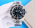 Rolex GMT Master Black Dial Black Ceramic Bezel Jubilee Bracelet 904L Steel 3186/3285 Movement - Image 2