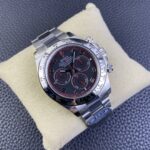 Rolex Daytona Chronograph Black&Red Line Dial 904L Stainless Steel Bezel&Case&Bracelet 7750/4130 Movement - Image 2