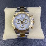 Rolex Daytona Chronograph White&Gold Dial Yellow Gold Bezel Stainless Steel Case Two-Tone Bracelet 7750/4130 Movement